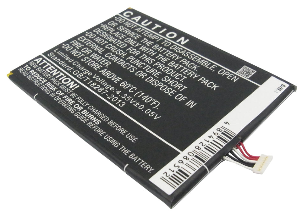 CS-OT604XL : Battery for Alcatel One Touch Idol X, OT-6040A, One Touch Idol X Dual and others - Replaces Alcatel TLp020C1, TLp020C2, CAC2000012C2