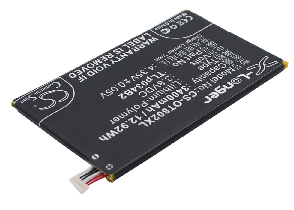 CS-OT802XL : Battery for Alcatel One Touch Hero, Hero N3, OT-8020D and others - Replaces Alcatel TLp034B2, TLp034B1