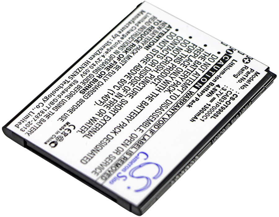 CS-OT990SL : Battery for T-Mobile Move - Replaces T-Mobile CAB31P0000C1, CAB31P0001C1, TB-4T0058200