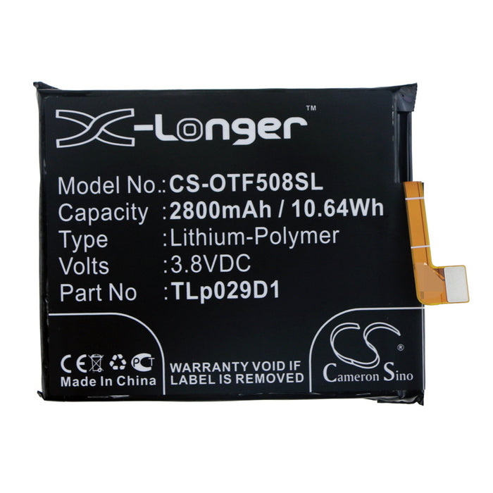 CS-OTF508SL : Battery for Vodafone Smart N9, VFD720 - Replaces Vodafone TLp029D1