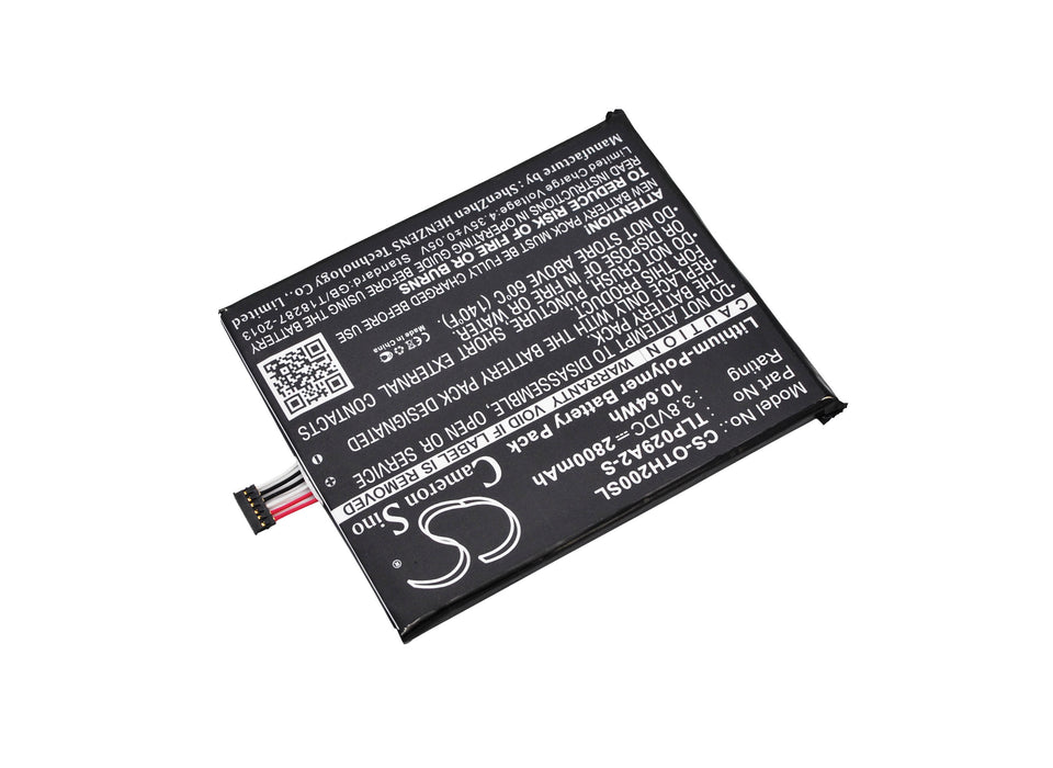 CS-OTH200SL : Battery for Alcatel One Touch Idol 3 5.5, One Touch Pixi 3 5.5, One Touch Pixi 3 5.5 3G and others - Replaces Alcatel TLP029AJ, TLP029A2-S