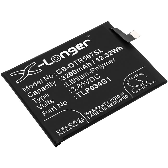 CS-OTR507SL : Battery for Alcatel OT-5007S - Replaces Alcatel TLP034G1