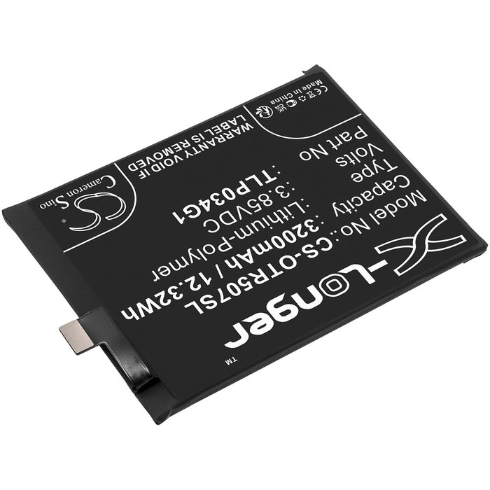 CS-OTR507SL : Battery for Alcatel OT-5007S - Replaces Alcatel TLP034G1