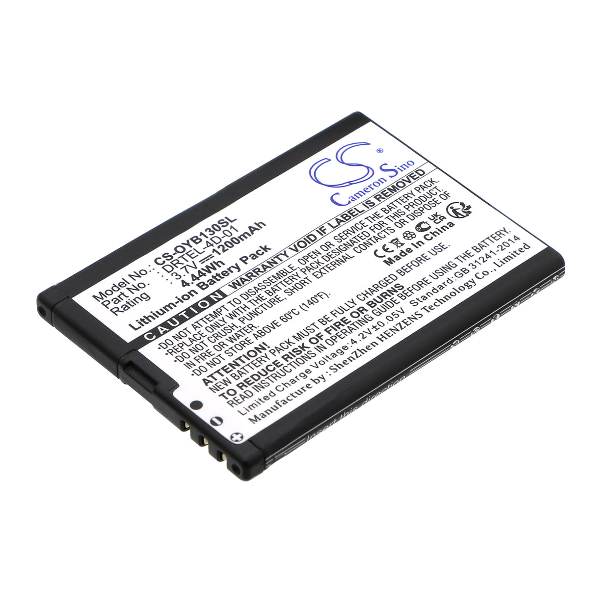 Lithium Akku 3 7 V 3,7V Li-Ion Akku Für Olympia Brio DRTEL-4D-01 – 1400mAh, Passt Auch Für MaxCom MM238 3.7V Li-Ion Akku DRTEL-4D-01 MaxCom MM238 Ersatzakku - Foto 5