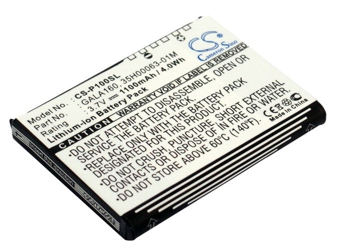 CS-P100SL : Battery for HTC Galaxy - Replaces i-mate GALA160, 35H00063-01M