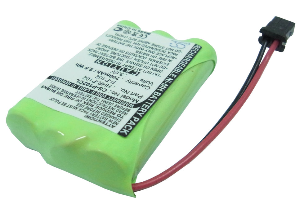 CS-P102CL : Battery for Radio Shack 23-961, 43-3529, 43-3538 and others - Replaces Radio Shack HHR-P102, P-P102, TYPE 22 and others