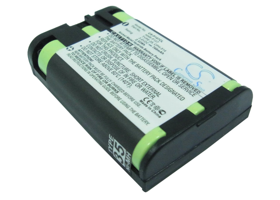 CS-P107CL : Battery for Radio Shack 23-479, 2300479 - Replaces Panasonic HHR-P107, TYPE-35