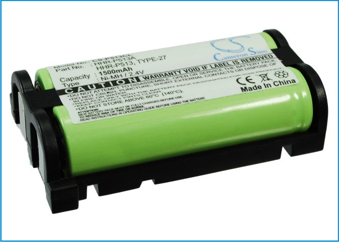 CS-P513CL : Battery for Panasonic HHR-P513A, KX-TG2258, TYPE 27 and others - Replaces Radio Shack 23-967, 43-9030, RS-230-0967