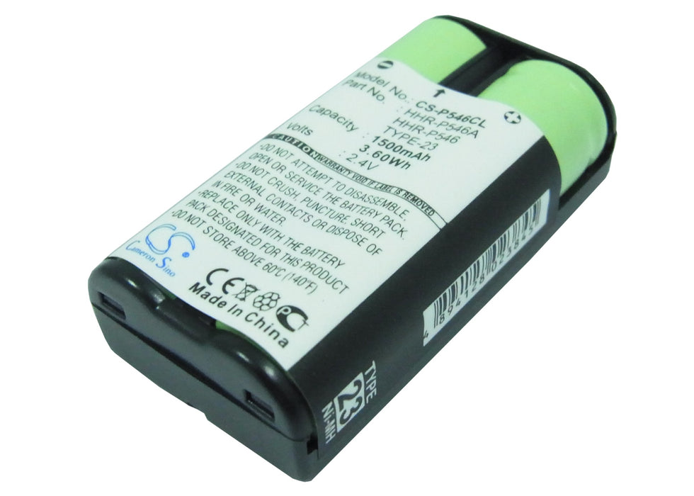 CS-P546CL : Battery for Radio Shack 23-272, 43-3520, 43-3521 and others - Replaces Radio Shack HHR-P546, HHR-P546A, TYPE 23 and others