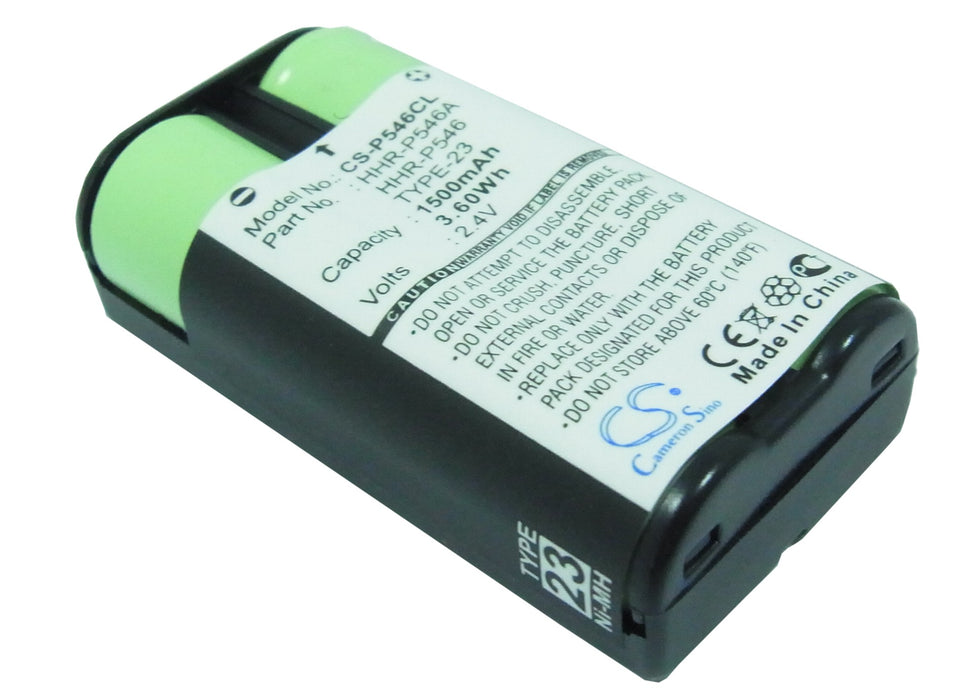 CS-P546CL : Battery for Radio Shack 23-272, 43-3520, 43-3521 and others - Replaces Radio Shack HHR-P546, HHR-P546A, TYPE 23 and others