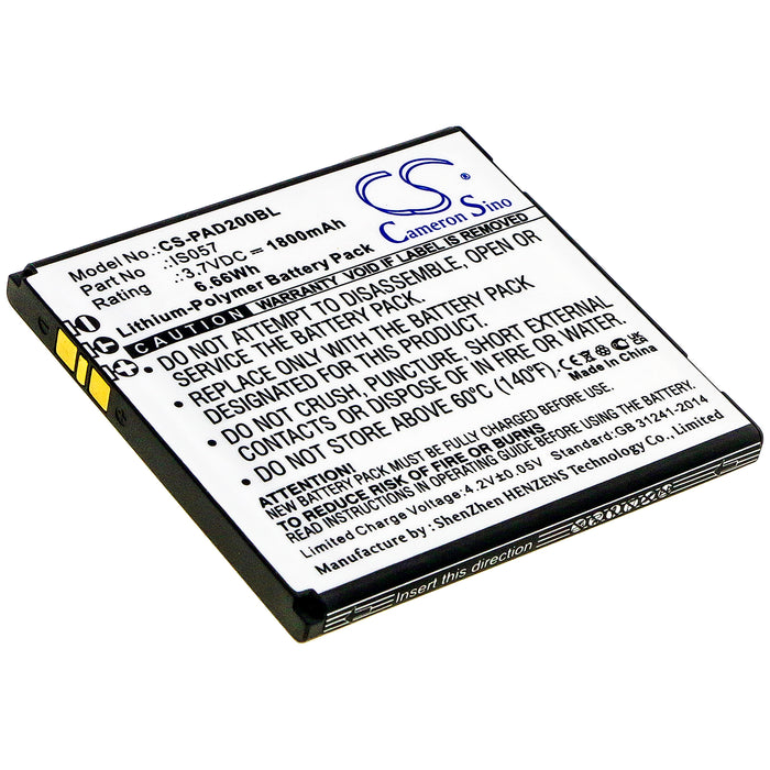 CS-PAD200BL : Battery for Pax D200T, IS275, D200 and others - Replaces Pax IS057