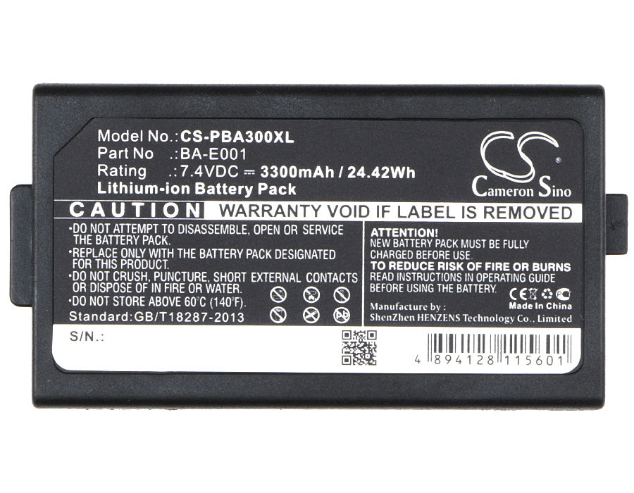 CS-PBA300XL : Battery for Brother PT-E300, PT-E500, PT-E550W and others - Replaces Brother BA-E001, PJ7