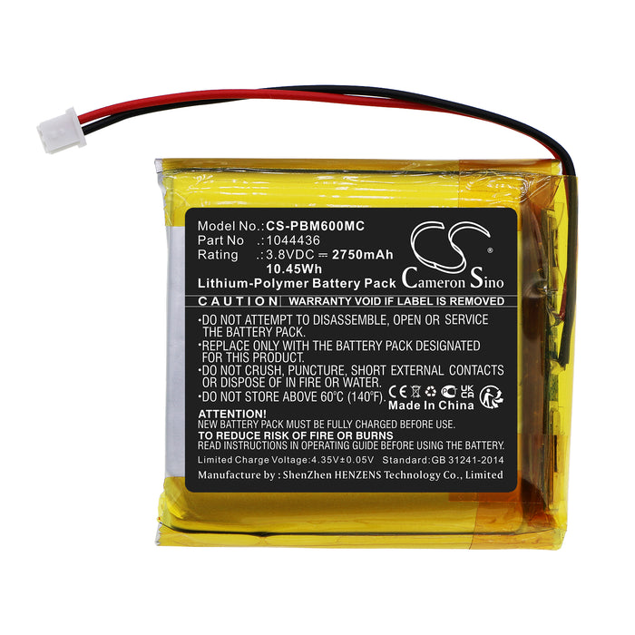 CS-PBM600MC : Battery for Pyle PPBCM6 - Replaces Pyle 1044436