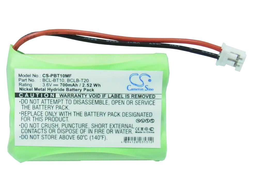 CS-PBT10MF : Battery for Brother IntelliFax-1960c, IntelliFax-2580c, BCL-D10 and others - Replaces Brother BCL-BT10, BCL-BT20, LT0197001 and others