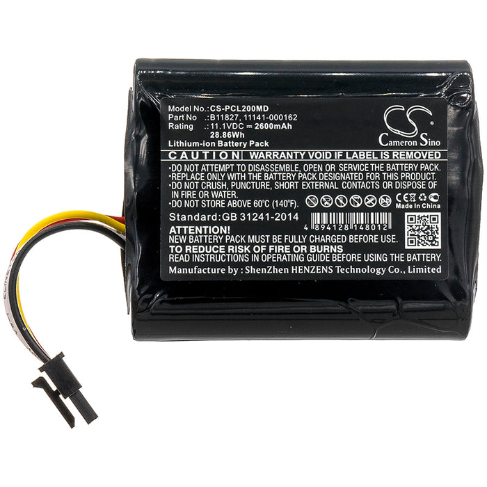 CS-PCL200MD : Battery for Physio-Control LifePak 20 Defibrillato, LifePak 20e Defibrillator, LifePak 20 Code and others - Replaces Physio-Control 11141-000162, B11827