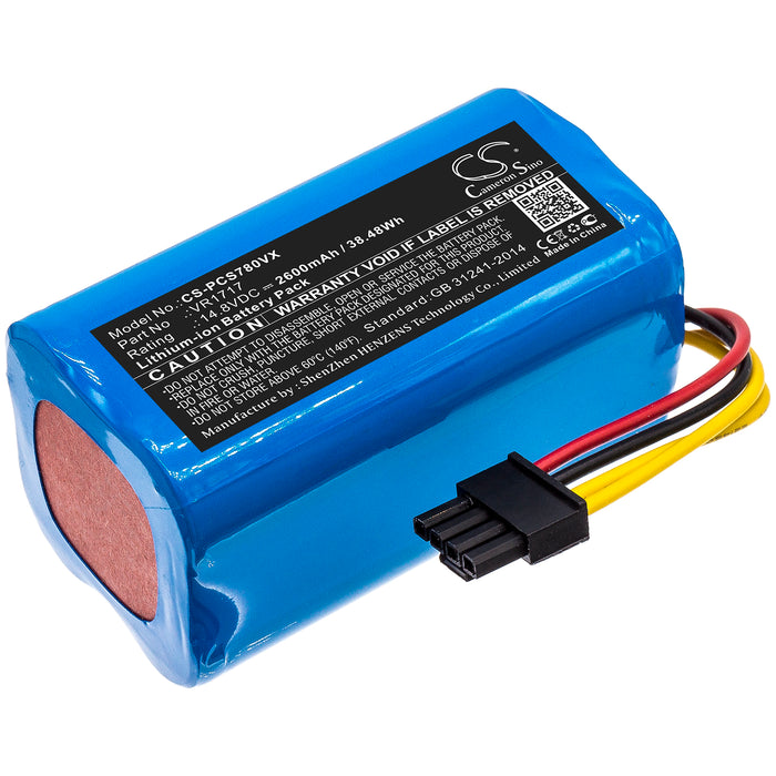 CS-PCS780VX : Battery for SUZUKA KAKA P2 - Replaces Proscenic VR1717, VR1717