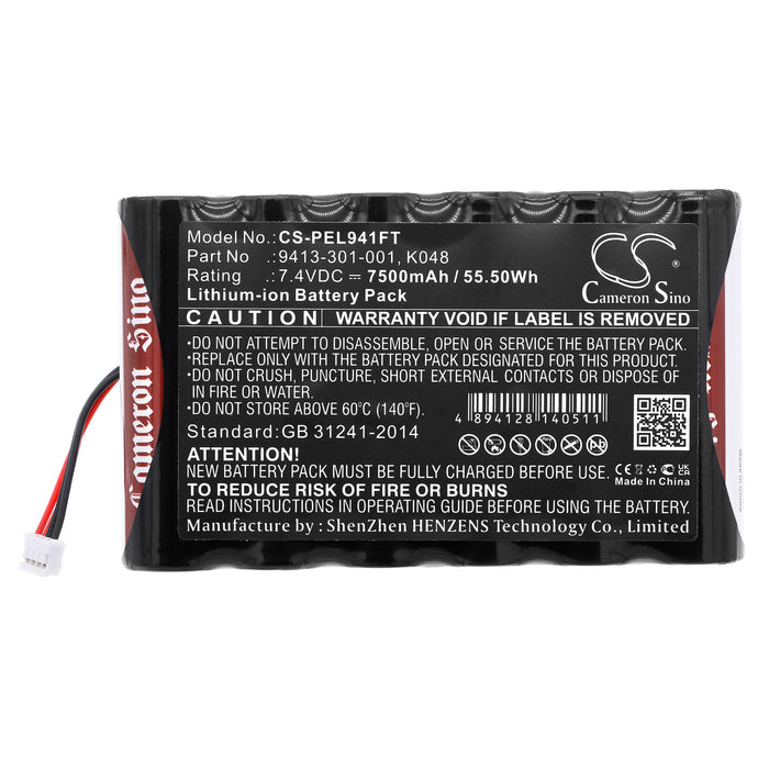 CS-PEL941FT : Battery for Pelican 9410L, 9410L LED Lantern - Replaces Pelican 9413-301-001, K048, 9413-301-002 and others