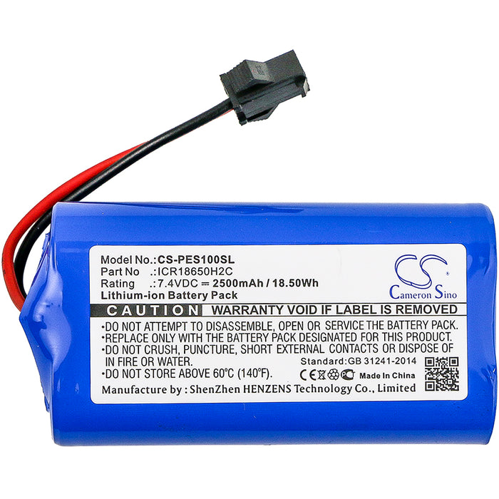 CS-PES100SL : Battery for PEUGEOT ELIS - Replaces PEUGEOT ICR18650H2C