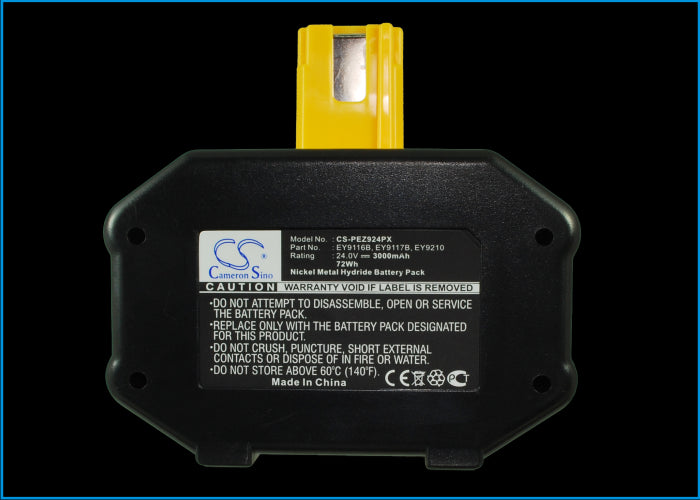 CS-PEZ924PX : Battery for National EY6812NQKW, EY6812NQRW, EY6812VQKW and others - Replaces National EY9116B, EY9117B, EY9210 and others