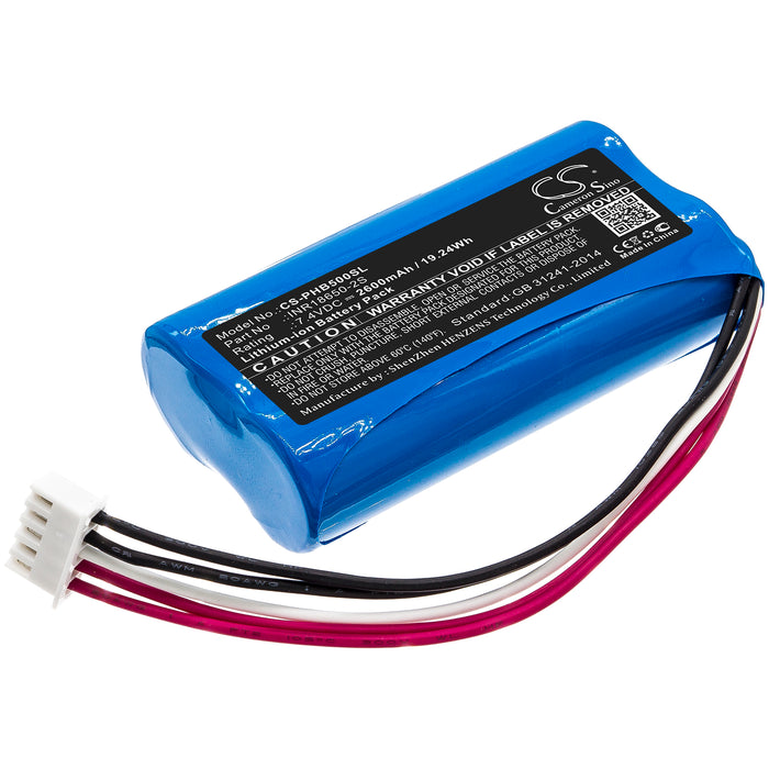 CS-PHB500SL : Battery for Philips SBOQBOX, SB500M, SB500M/00 and others - Replaces Philips INR18650-2S