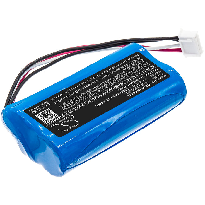 CS-PHB500SL : Battery for Philips SBOQBOX, SB500M, SB500M/00 and others - Replaces Philips INR18650-2S