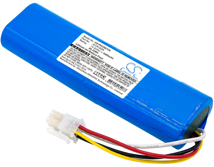 CS-PHC887VX : Battery for Philips FC8772, FC8710, FC8776 and others - Replaces Philips 4ICR19/65, CP0111/01, 3000-014-15881