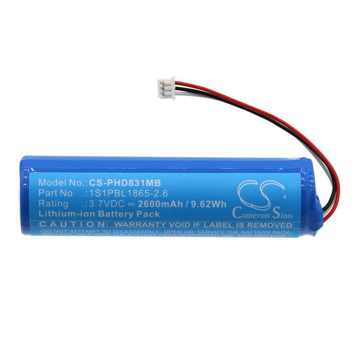 CS-PHD831MB : Battery for Philips Avent SCD833, Avent SCD833/26, Avent SCD835 and others - Replaces Philips 1S1PBL1865-2.6