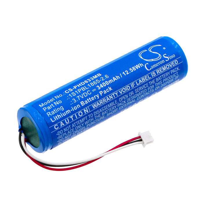 CS-PHD833MB : Battery for Philips Avent SCD833, Avent SCD833/26, Avent SCD835 and others - Replaces Philips 1S1PBL1865-2.6