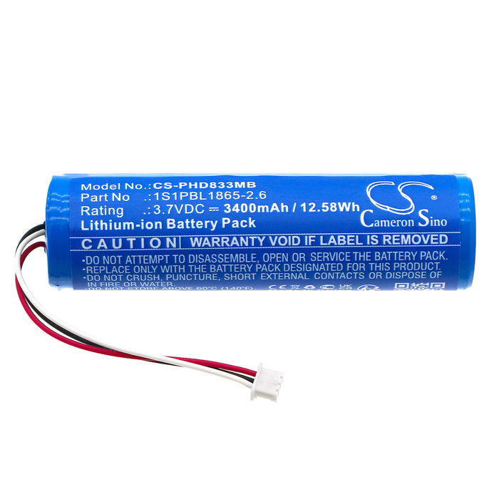 CS-PHD833MB : Battery for Philips Avent SCD833, Avent SCD833/26, Avent SCD835 and others - Replaces Philips 1S1PBL1865-2.6