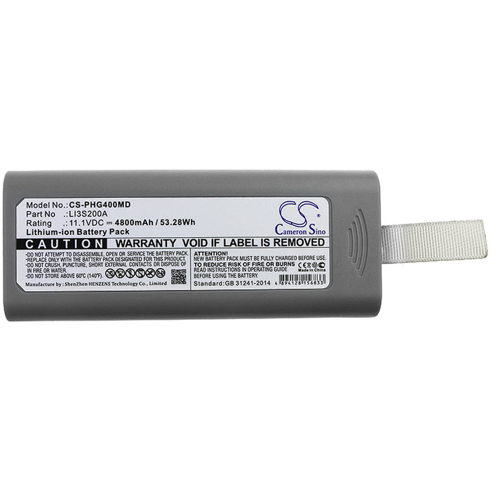 CS-PHG400MD : Battery for Philips G40, GS10, GS20 and others - Replaces Philips LI3S200A