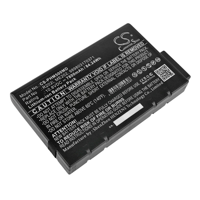 CS-PHM500MD: 10.8v Li-ION battery for Philips, TSI, Agilent, Tektronix, Drager, AeroTrak, MAQUET etc.