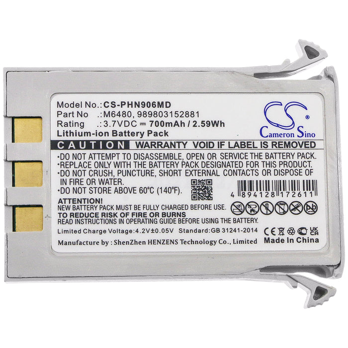 CS-PHN906MD : Battery for Philips Moniteur Invivo 9065, Moniteur Invivo 9067, Essential and others - Replaces Philips 989803152881, M6480