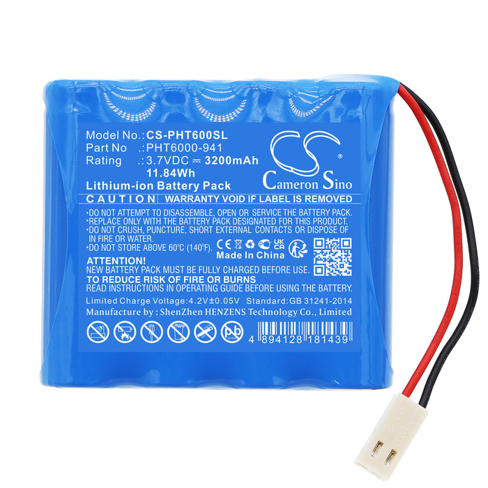 CS-PHT600SL : Battery for Phase Phase II, PHT6000, PHT6000-941 - Replaces Phase PHT6000-941