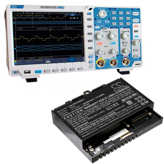 CS-PKH360XL : Battery for Peaktech 1360, Oszilloskop 1360, P 1340 and others - Replaces Peaktech XDS