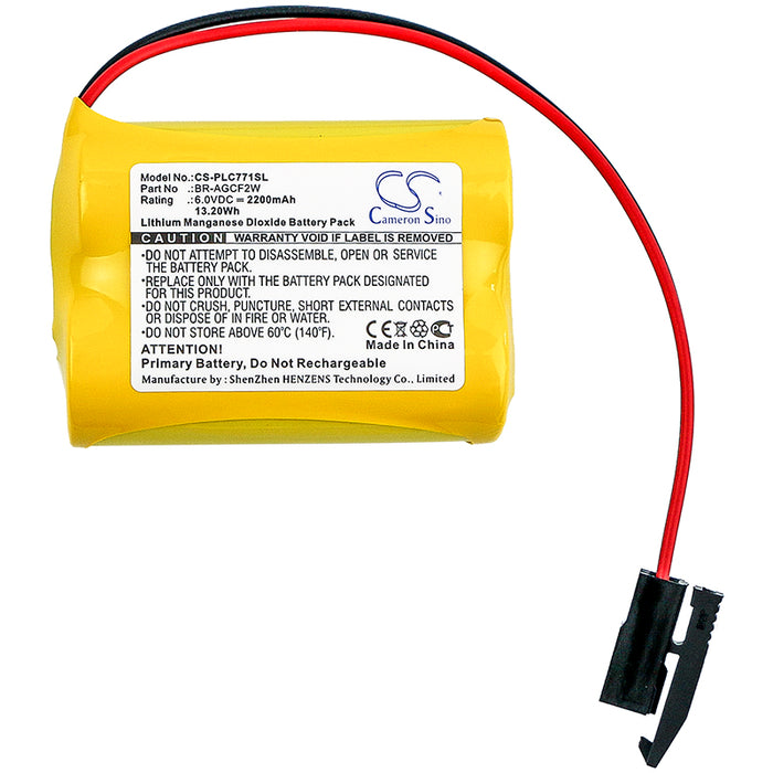 CS-PLC771SL : Battery for GE Fanuc A98L-0031-0011/L, A98L-0031-0011/L, A06B-6093-K001 - Replaces GE BR-AGCF2W