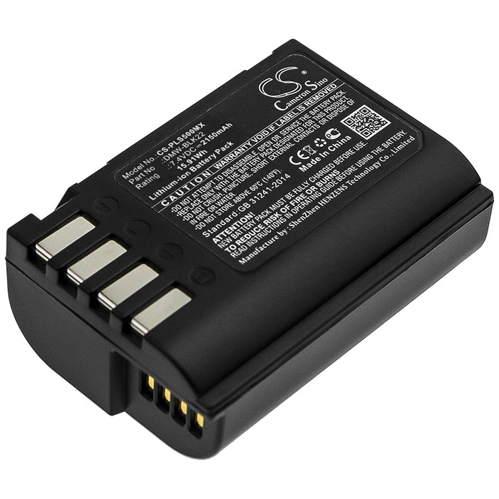 CS-PLS500MX : Battery for Panasonic Lumix DC-S5, Lumix DC-S5K, Lumix GH5 and others - Replaces Panasonic DMW-BLK22, DMW-BLK22GK