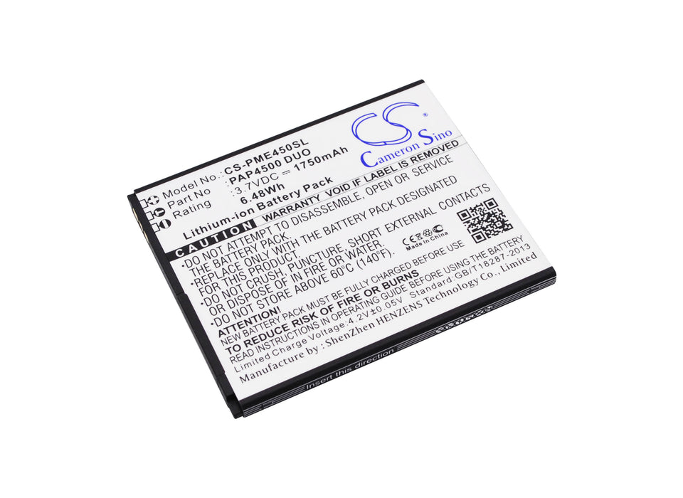 CS-PME450SL : Battery for Prestigio MultiPhone 4500 Duo - Replaces Prestigio PAP4500 DUO