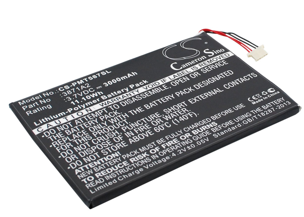 CS-PMT587SL : Battery for Prestigio Multipad 7.0 Ultra Duo, PMT5877C - Replaces Prestigio 3871A2