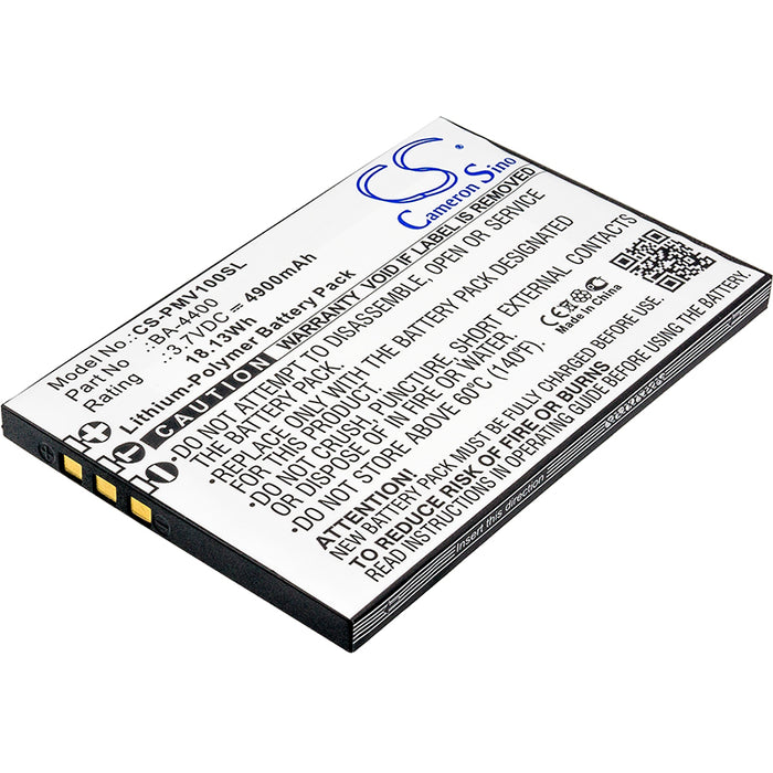 CS-PMV100SL : Battery for Lawmate PV-1000, PV-1000T, PV-1000 Touch and others - Replaces Lawmate BA-4400