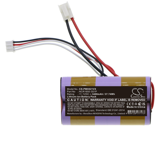 CS-PMX021VX : Battery for Plus Minus Zero XJC-Y010, XJB-B021 - Replaces Plus Minus Zero NCR1650-3S1P