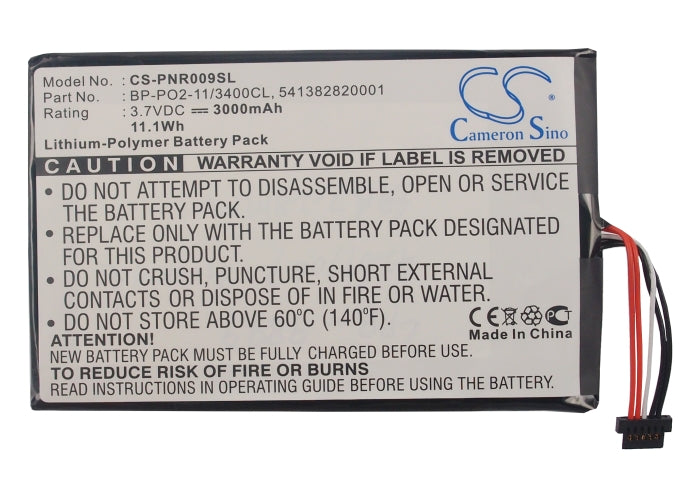 CS-PNR009SL : Battery for Pandigital Novel 9, R90L200, Supernova DLX 8 and others - Replaces Pandigital BP-PO2-11/3400CL, 541382820001