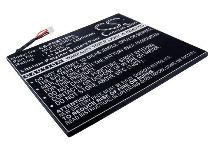 CS-PNR710SL : Battery for Pandigital Multimedia Novel 7", PRD07T10WWH7, R70D200 and others - Replaces Pandigital MLP385085-2S