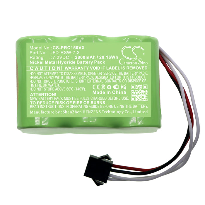 CS-PRC150VX : Battery for Pyle PUCRC15, PUCRC15BAT, PUCRC17 Pure - Replaces Pyle FD-RSW-7.2