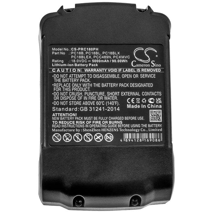 CS-PRC180PH : Battery for Porter Cable PC18CS, PC1800RS, PC1800D and others - Replaces Porter Cable PC18B, PC18BL, PC18BLX and others