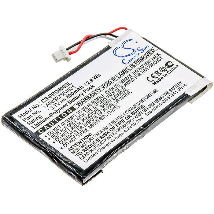 CS-PRD600SL : Battery for Sony PRS-600, PRS-600/RC, PRS-600/BC - Replaces Sony A98927554931, A98941654402