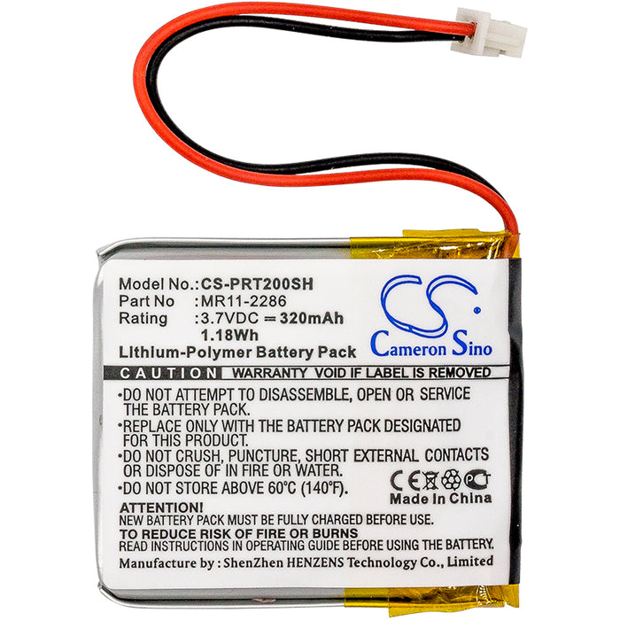 CS-PRT200SH : Battery for Casio PRT-2GP - Replaces Casio MR11-2286