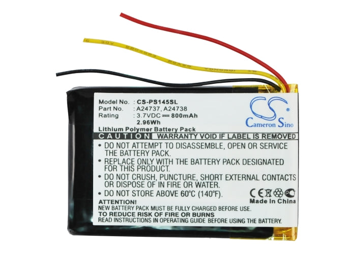CS-PS145SL : Battery for Philips GoGear SA6037, GoGear SA6045, GoGear SA6044 and others - Replaces Philips 978733201021, A24737, A24738