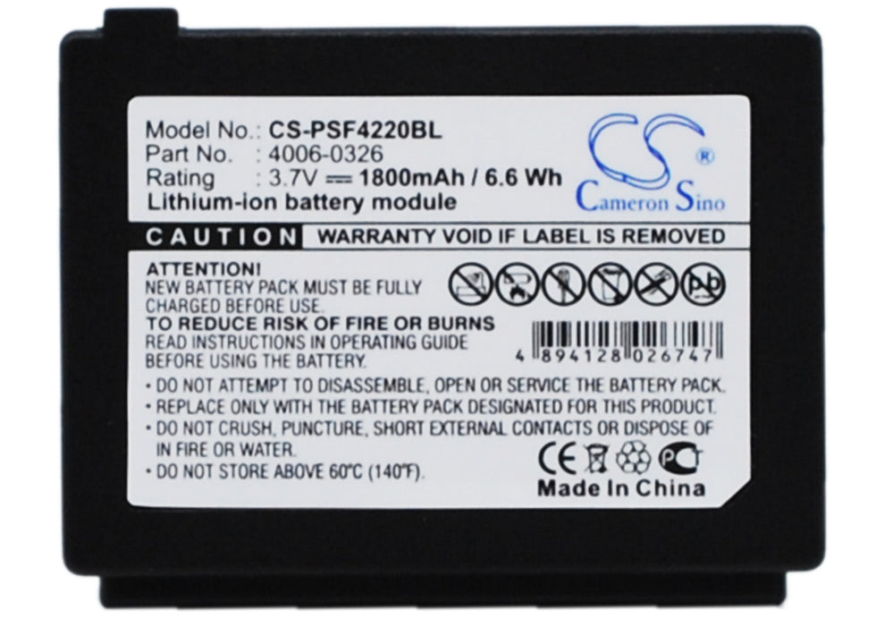 CS-PSF4220BL : Battery for PSC Falcon 4220 - Replaces PSC 4006-0326