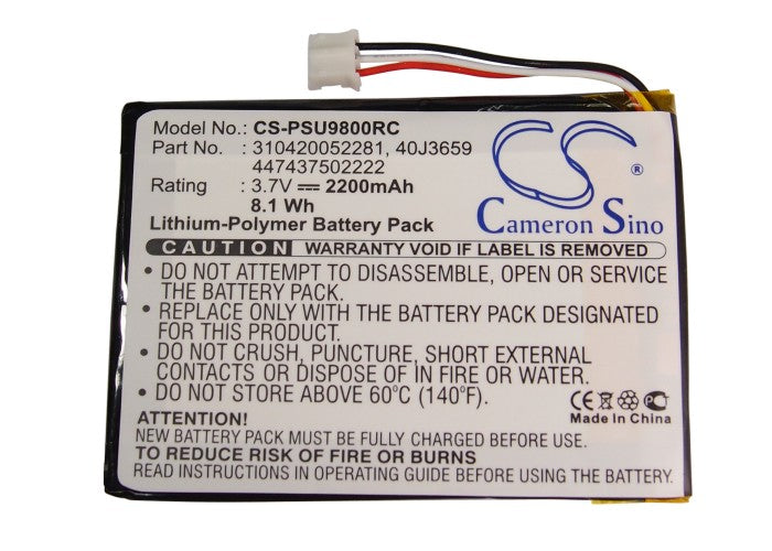 CS-PSU9800RC : Battery for Philips Pronto TSU-9800, Pronto TSU-9800I, Pronto PC9800I/17 and others - Replaces Philips 310420052281, 40J3659, 447437502222
