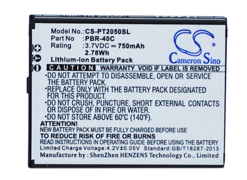 CS-PT2050SL : Battery for Pantech Breeze IV, Breeze 4, P2050 - Replaces Pantech PBR-40C